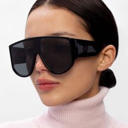 Sunglasses Big Frame Brand Pilot Women Oversized White Designer Vintage Glasses Fashion Mens de sol 230216