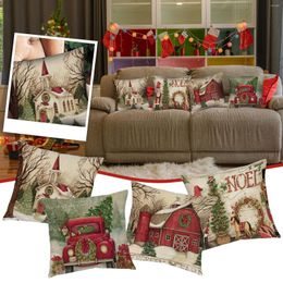 Pillow Christmas Decorations Covers Set Of 4 - Xmas Series Cover Custom Zippered Pillowcase Pack #t1g