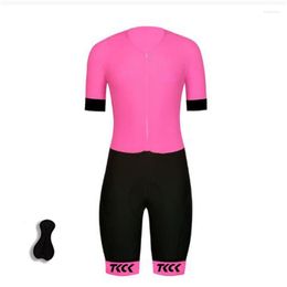 Racing Sets Summer Autumn Woman Outfit Cycling Red Blue Women's Jumpsuit Female Clothing With Lycra Elastic Tights MTB