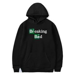 Mens Hoodies Sweatshirts USA TV series BBreakings Bad Printed Long Sleeve Solid Colour Sweatshirt Hooded Pullover 230216