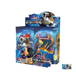 Card Games 324 Pcs Cards Tcg Xy Evolutions Booster Display Box 36 Packs Game Kids Collection Toys Gift Paper Drop Delivery Gifts Puz Dhc72