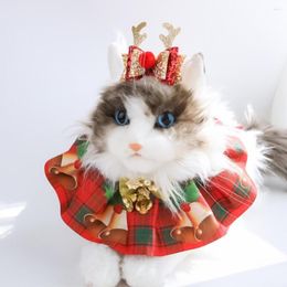 Dog Collars Creative Christmas Pet Collar Adjustable Dress Up Universal Xmas Elements Scarf Holiday Decor