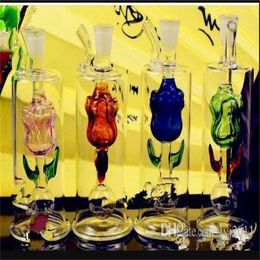 Smoking Accessories Rose kettle Wholesale Glass bongs Oil Burner Glass Water Pipe Oil Rigs Smoking Rigs