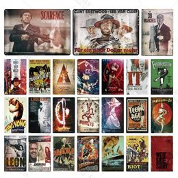 Classic Movie art painting Metal Poster Metal Sign Plaque Metal Vintage Tin Sign Wall Decor For Bar Pub Club Man Cave Metal Personalised Signs size 30X20CM w02