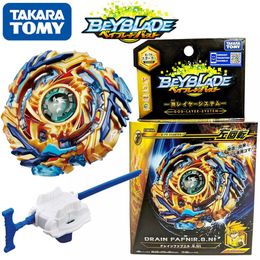 Spinning Top Tomy Starter Drain Fafnir Beyblade Burst B-79 B200 Left Spin With Launcher Beyblade be blade top spinner Toy for Children 230216