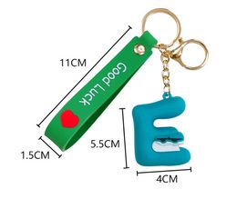 Glue Dropping Doll Keychain Letter Legend Series Pendant Couple Pendant Blind Box Ornament Can Use Be Birthday Or Christmas Gift