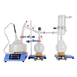 ZZKD Laboratory Equipment Short Path Distillation 5L Capacity with Stirring Function and Heating Mantle Lab Supplies