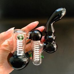 Glass Smoke pipe cigarette Glass water pipes bubbler Herb Tobacco smoke pipes Dab bong Smoking accessories