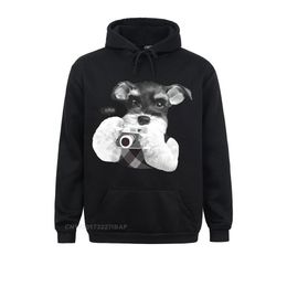 Mens Hoodies Sweatshirts Schnauzer Dog Dream Harajuku Men Funny With Camera Shirt Fashion Brand Top Jacket Fall Gift 230216