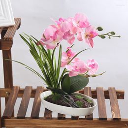 Decorative Flowers Artificial Real Touch Orchid Butterfly For House Home Wedding Festival Decoration Flower