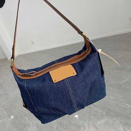 vintage crossbody unisex Denim 23 Tote Bag hobo handbags Versatile Large Capacity Shoulder Bag Underarm Bag cowboy handBag 230201