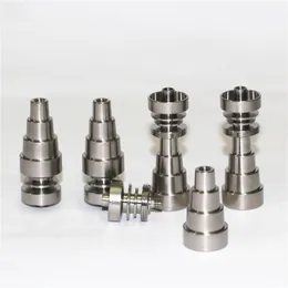 smoking pipes titanium nail domeless 6 in 1 titanium nails with male and female joint for glass pipe bong universal