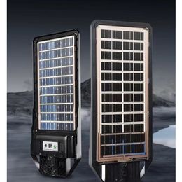 Solar street light Solar Panel 2 sides 100W 200W 300W 400W waterproof IP69KWhite light with pole