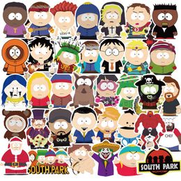 Other Fashion Accessories 10/30/50PCS SouthPark Cartoon Stickers Decorative Water Bottle Fridge Phone Aesthetic Decal Waterproof Sticker Packs for Kid T230217