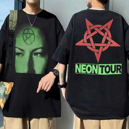 T-shirt maschile Il rapper Playboi Carti Neon Tour Premium Yee Tshirt Men Women Hip Hop Tees Overszed Playboi Carti Merch Vintage Harajuku Tshirt J230217
