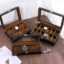 Watch Boxes Wooden Storage Box Mechanical Collection Male Female Jewellery Glasses Display Matte Spray Paint Case Organiser