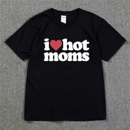 Men's T-Shirts I LOVE MOMS Skateboard t shirt 100% cotton streetwear Men t-shirt USA summer Short sleeve brand hip hop tshirt Swag Tee 230217