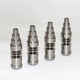 smoking pipe Quartz Banger Nails 6 in 1 Titanium Nail Domeless Universal Male Female Fit 10mm 14mm 18mm joint glass bong