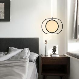 Pendant Lamps Modern Minimalist Living Room Chandelier Acrylic Flip Creative Personality Bedroom Dining Led Home Lighting