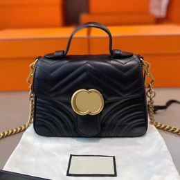 Luxury Designer Crossbody handbag Genuine leather Bags tote Top quality Women men famous Shoulder bag wallet Marmont top handle Original Purse single Handbags hobo