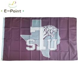 NCAA Texas Sul Tigers Bandeira 3 5ft 90cm 150cm Bandeira de bandeira de bandeira de poli￩ster Decora￧￣o voando Home Garden Garden Garda Festiva Presentes269h