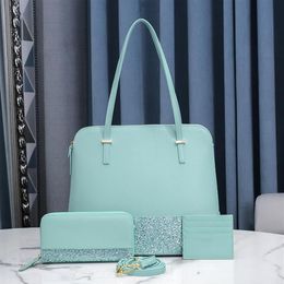 brand designer women handbags cross body Hobo Casual Tote bags large glitter crossbody wallets card holder 3 pcs sets family shoul2290