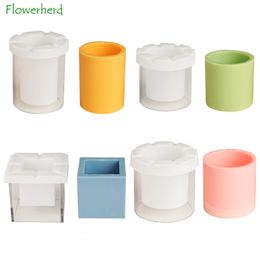 Candles Internal Combustion Cup Mould Cylindrical Hollow Square PC Material Windproof Making Supplies 230217