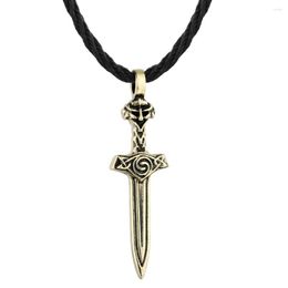 Pendant Necklaces Vintage Viking Style Necklace Holiday Gift Men's Alloy Material Pirate Slavic Axe