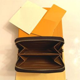 Original High Quality Designers Wallets Purses Fashion Short ZIPPY Wallet Monograms Classic Zipper Pocket Pallas Bag Zip Coin Purs212I