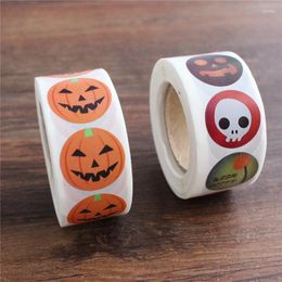 Gift Wrap Halloween Stickers Packing Pumpkin Mini Sticker Party Style Seals Labels Decoration Supply