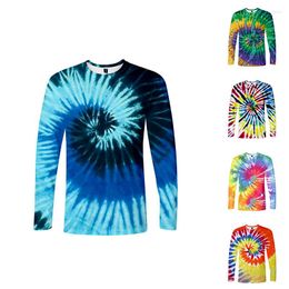 Men's T Shirts 3d Tie-Dye Colourful Costume Fashion Men Women T-shirt Long Sleeve Hip Hop T-shirts Homme Tee Shirt Sweatshirts Tops