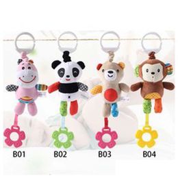 Mobiles# Old Cobbler Baby Room Decoration Bed Bell Hanging Toys Cute Cartoon Panda With Teether Animal Wind Chimes Crib Rattle Nurse Dhck6