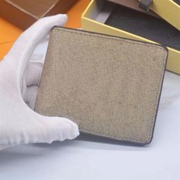 Men and women fashion leather short wallet two fold card holder Fashion short wallet Classic style wallet291O