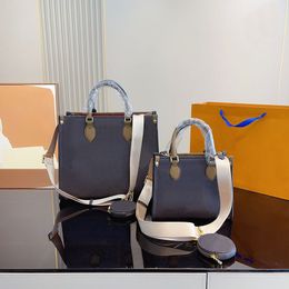 Luis Vuittons Large Capacity Bag Tote Lvse Shopping Bag Classic Letter LouiseViution Print Round Wallet Handbag Purse Removable Wide Strap Coin Purse Women Shoulde
