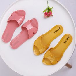 Slippers Size 36-41 Women's Sandals Summer Zapatos Mujer Flat Shoes Mules 6 Female Peep Toe Soft Bottom Non-Slip Chaussures