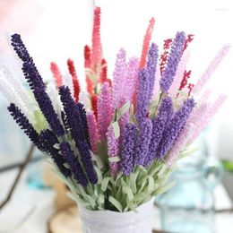 Decorative Flowers Foam Lavender DIY Artificial Bouquet Wedding Home Decoration Fake Flower Crafts Valentine's Mother's Day Birthday