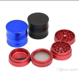 Smoking Pipes The new type of upper and lower sanding smoke grinder diameter 50MM four layer Aluminium alloy.
