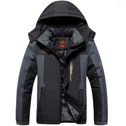 Men's Down Plus Size L-9XL Winter Hooded Jacket Parkas Mens Warm Windproof Coats Thicken Velvet Zipper Windbreak Jackets