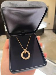 ring cross gold crystal pendant set necklace 18k diamond necklaces designer jewelry chain Valentine Day Christmas gifts for girlfriend wholesale sale womens 33