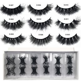 Makeup Tools RED SIREN Mink Lashes Wholesale 51050 Pairs Fluffy Real Hair Natural Eyelashes Short Wispy Bulk 230217