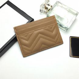 2020 Top quality Men Classic Casual Credit Card Holders cowhide Leather Ultra Slim Wallet Packet Bag For Mans Women w10 h7 2676