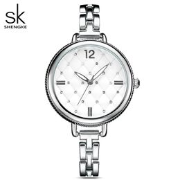 Shengke Brand Women Watch Ladies Quartz Watches Lady Wristwatch Relogio Feminino Montre relogio feminino Mujer Crystal Watches227e