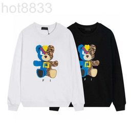 Men's Hoodies & Sweatshirts Designer Spring and Autumn New Women's Pure Cotton Hoodie Colourful Maomao Bear Lovers the Same Style WT0P