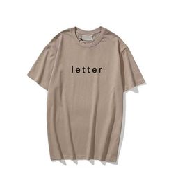 Fear Ess Designer Women Mens t Shirts Chest Letter Tshirts Short Sleeve Shirt Oversized Essentials Oversize Casual T-shirts Tops God 52