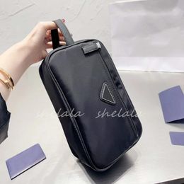 designer makeup bag cosmetic bag toiletry bag make up handbags wash pouch Nylon Triangle Small with handle Woman Men 5A 2023226w