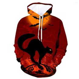 Men's Hoodies Mens Style Hoodie Sweatshirt Tops Scary Halloween 3D Print Hooded Party Long Sleeve Blouse Leisure Sport Top Clothes