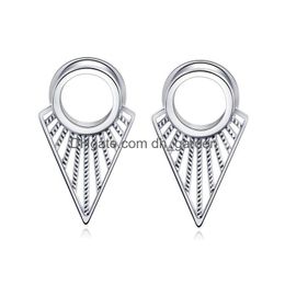 Plugs Tunnels Ear Piercing Stretchers Stainless Steel Fashion Body Jewellery Expanders Gauges Earrings 616Mm Wholesales Drop Dhgarden Dhqxy