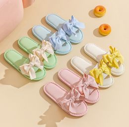 The latest women shoes bow slippers match Colour a variety of styles to choose from support custom logo