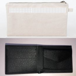 Black Plaid DA.GRAP. MARCO WALLET N63336 , COTTON WALLET , NOT SOLD SEPARATELY !!! Customer order