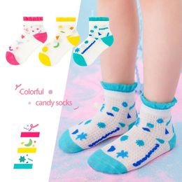 Socks 3PCS Baby Boys And Girls Thin Mesh INS Fashion Cotton Cute Kids 3-12 Years Old